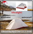 Палатка туристическая Naturehike Cloud Up, Модернизированная, на 1-3 человек, Ультралегкая, непромокаемая, из нейлона 20D, с ковриком, 4000 мм