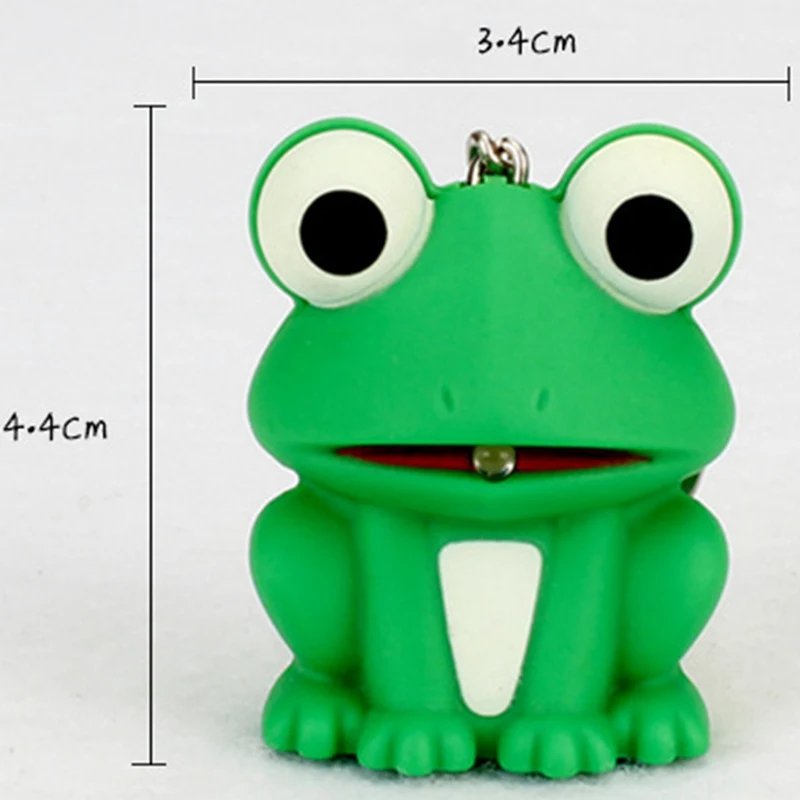 Цепочка для ключей ключ в форме лягушки со светодиодный Ной подсветкой 1 шт. |