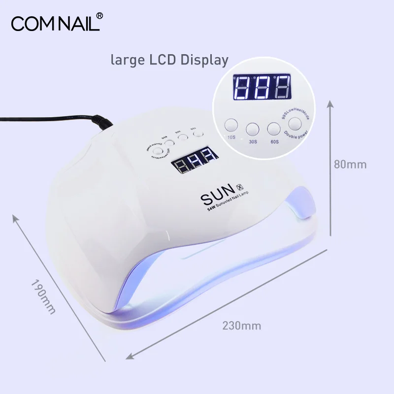 Сушилка для ногтей SUNX мощностью 54 Вт УФ светодиодная лампа отверждения гель лака