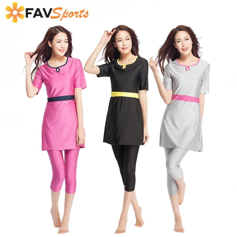 Burkinis Исламский купальник для женщин и девочек Мусульманский с полным покрытием