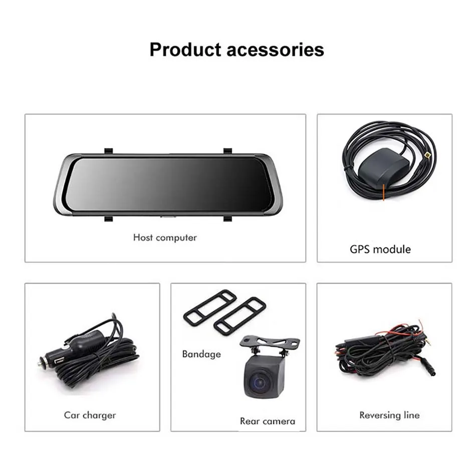 ANSTAR 4G ADAS Автомобильный видеорегистратор Android 10 &quotIPS потоковое зеркало заднего