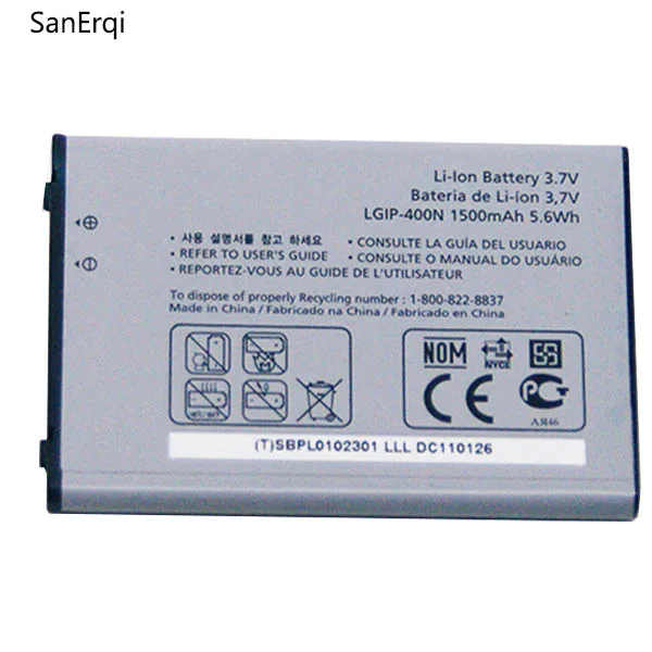 Аккумулятор для телефона LG P500 GT540 GM750 GW620 GW880 GX500 GX200 GD888 GW820 GT500s оригинал 1500 LGIP