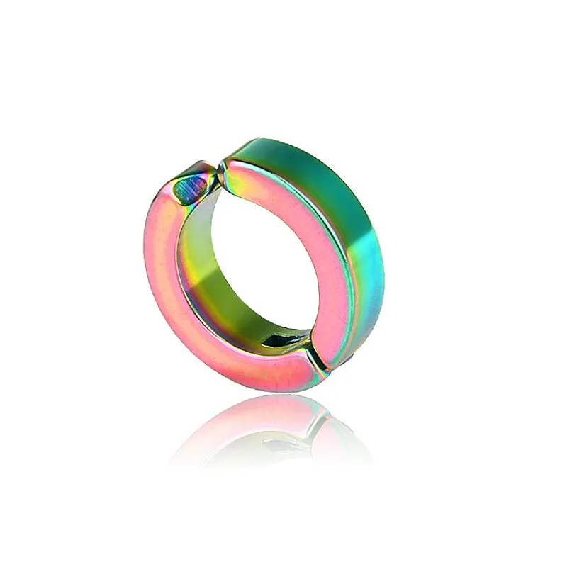 1 шт не пирсинг серьги титановая сталь свисающие подвески в форме круглый