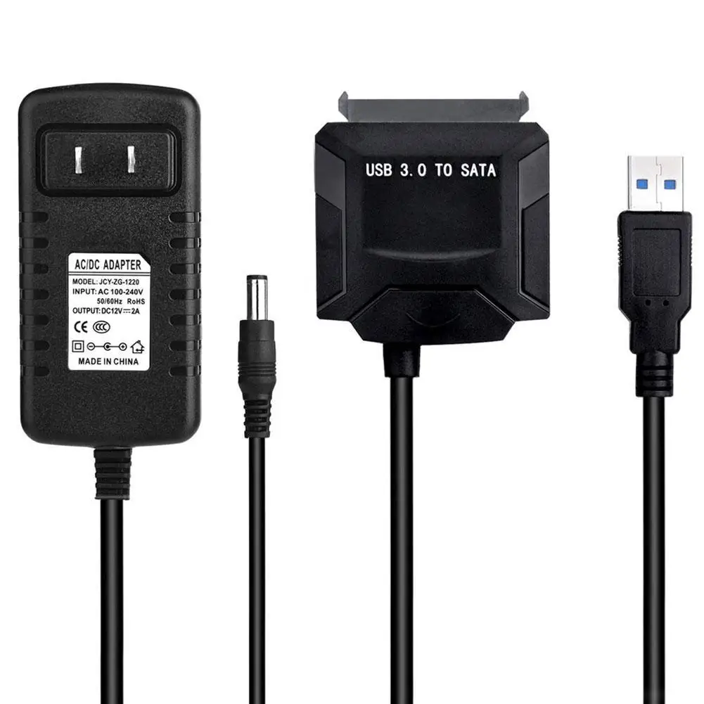 

USB 3.0 to 3.5inch SATA Adapter Cable HDD SSD Hard Disk Drive Converter Cord