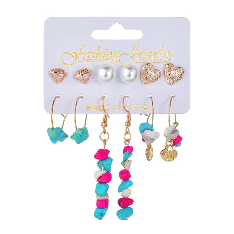 Модный символ бесконечности серьги-капли Набор Новый природа горный хрусталь