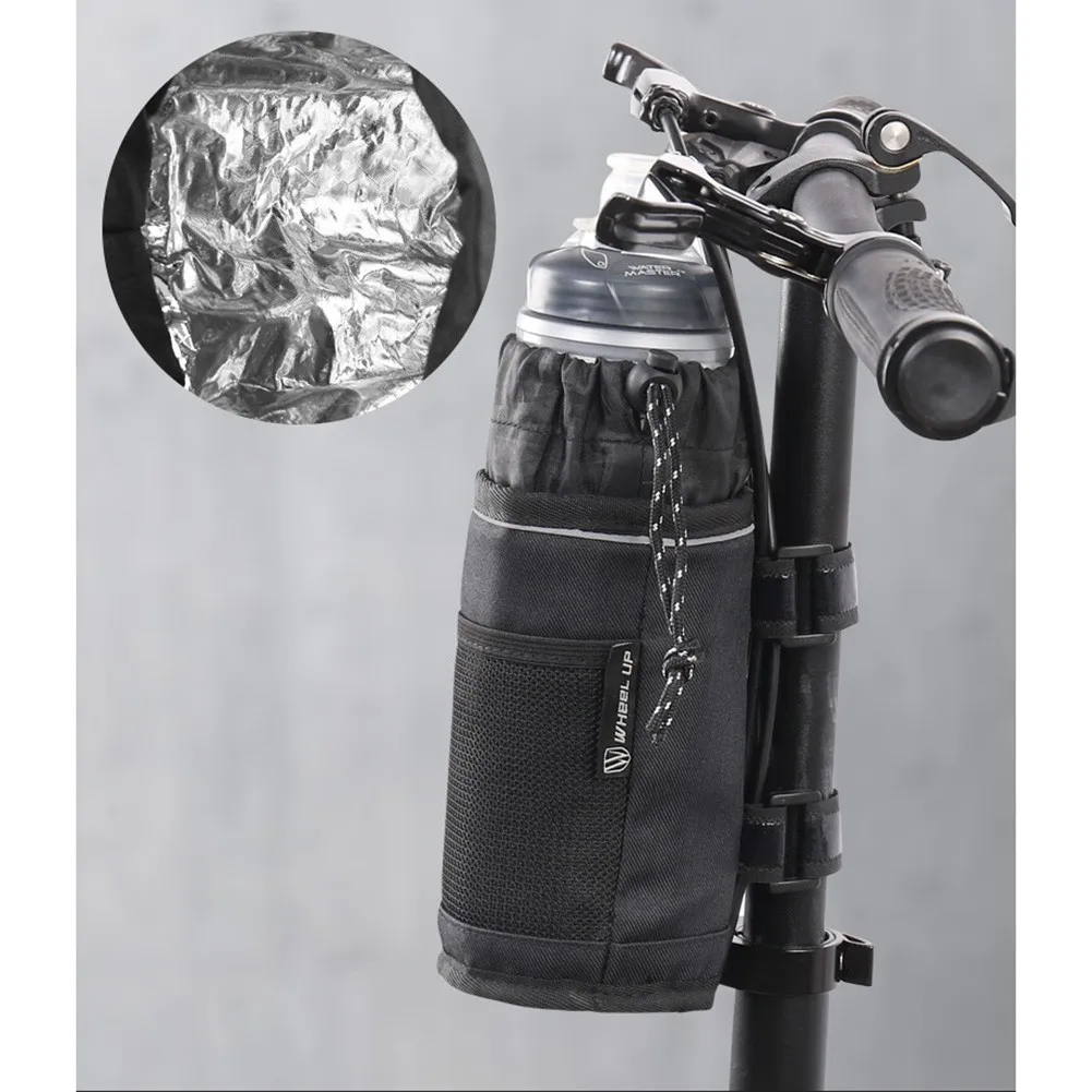 

2021 New Cycling Bike Bicycle Handlebar Insulated Drink Water Bottle Bag Bottle Drink Holder Cage Scooter Cycling Bicycle