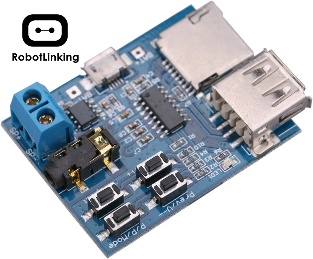 MP3 недестробная декодирующая плата с автономным TF картой U Dist декодированный