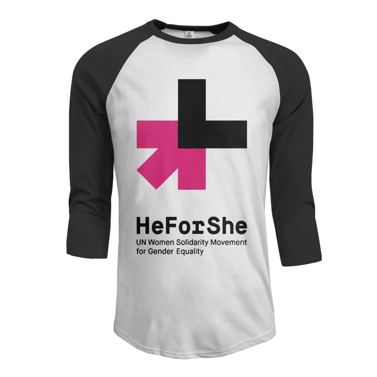 Мужская Бейсбольная Футболка Heforshe UN с рукавом 3/4 мужская женская солидарная