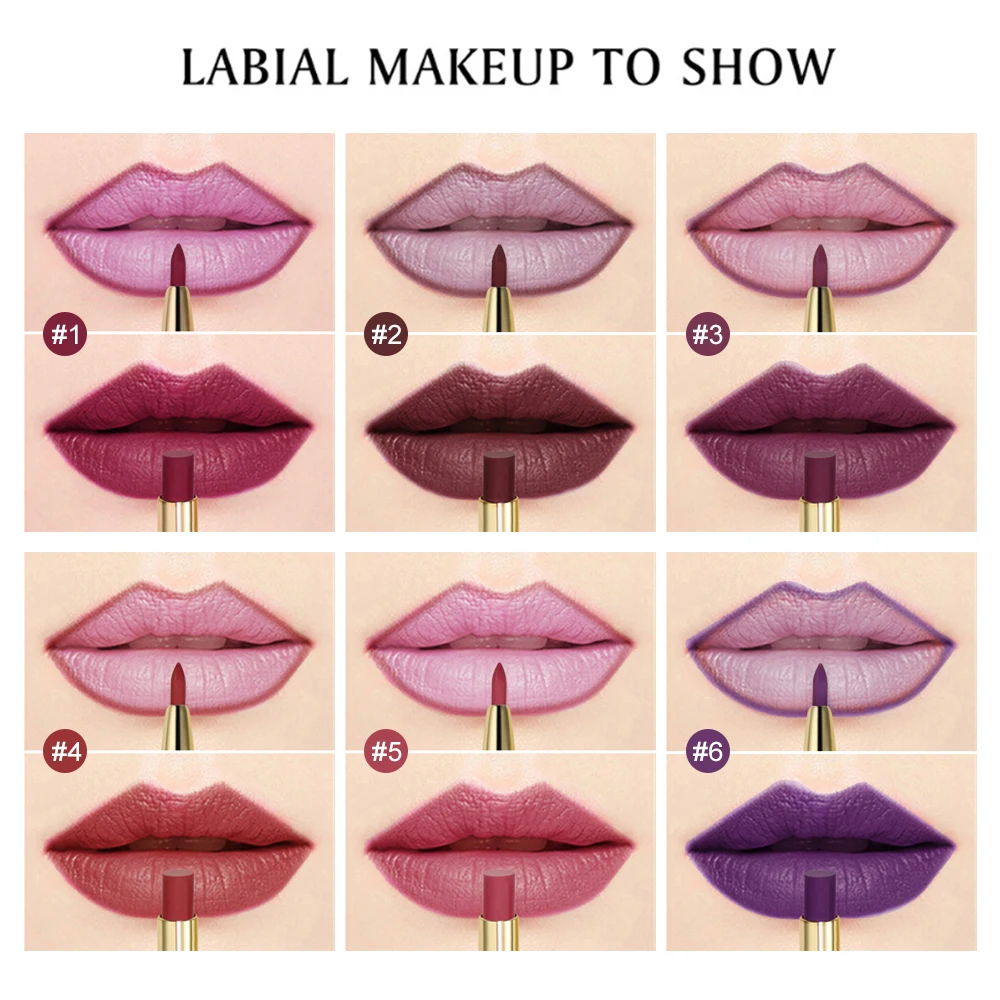 Распродажа на складе! Матовая губная помада с двойной головкой водостойкие