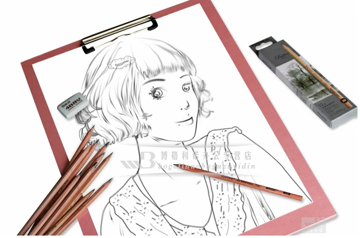 Карандаш для набросков и рисования 1 шт. (3B-9B) | Канцтовары офиса дома