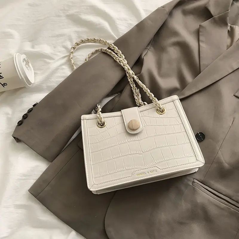 

Women Shoulder Bag New Fashion Female Bag PU High Quality Chain Solid Color Bag Ladies Messenger Shopping Bag Hot Sale Wholesale