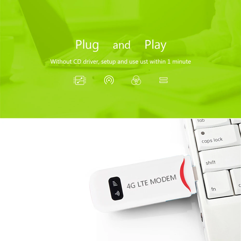 Разблокированный QR91F 4G LTE стабильный и безопасный USB Wi Fi модем роутер 100 м Мини