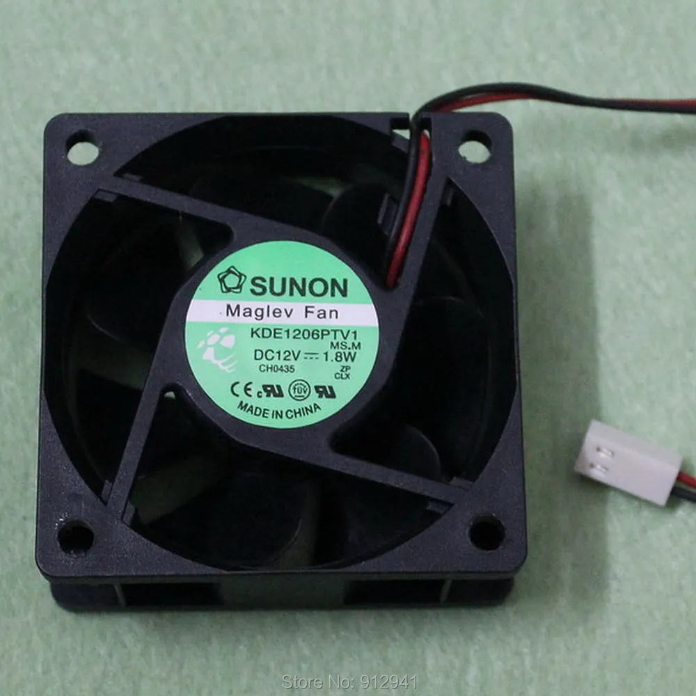 B43 SUNON KDE1206PTV1 6025 60 мм x 25 кулер Maglev Вентилятор охлаждения 12V 1 8 W 2 провода видео