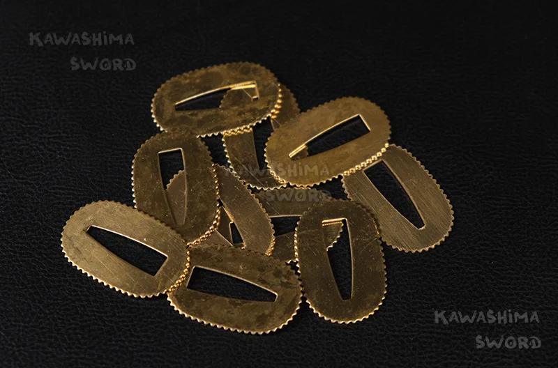 Seppa пара аксессуаров для меча тонкая и полезная латунная японского самурая