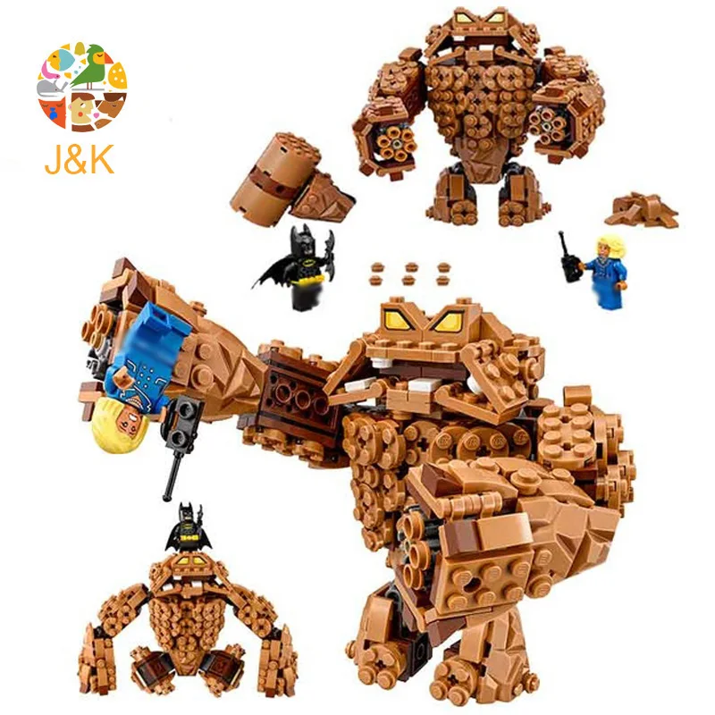 70904 460 шт Бэтмен фильм серии рок Clayface Splat атака модель строительные блоки игрушки