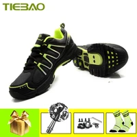 tiebao sapatilha ciclismo mtb leisure cycling shoes chaussures vtt homme men women self locking breathable spd pedals shoes