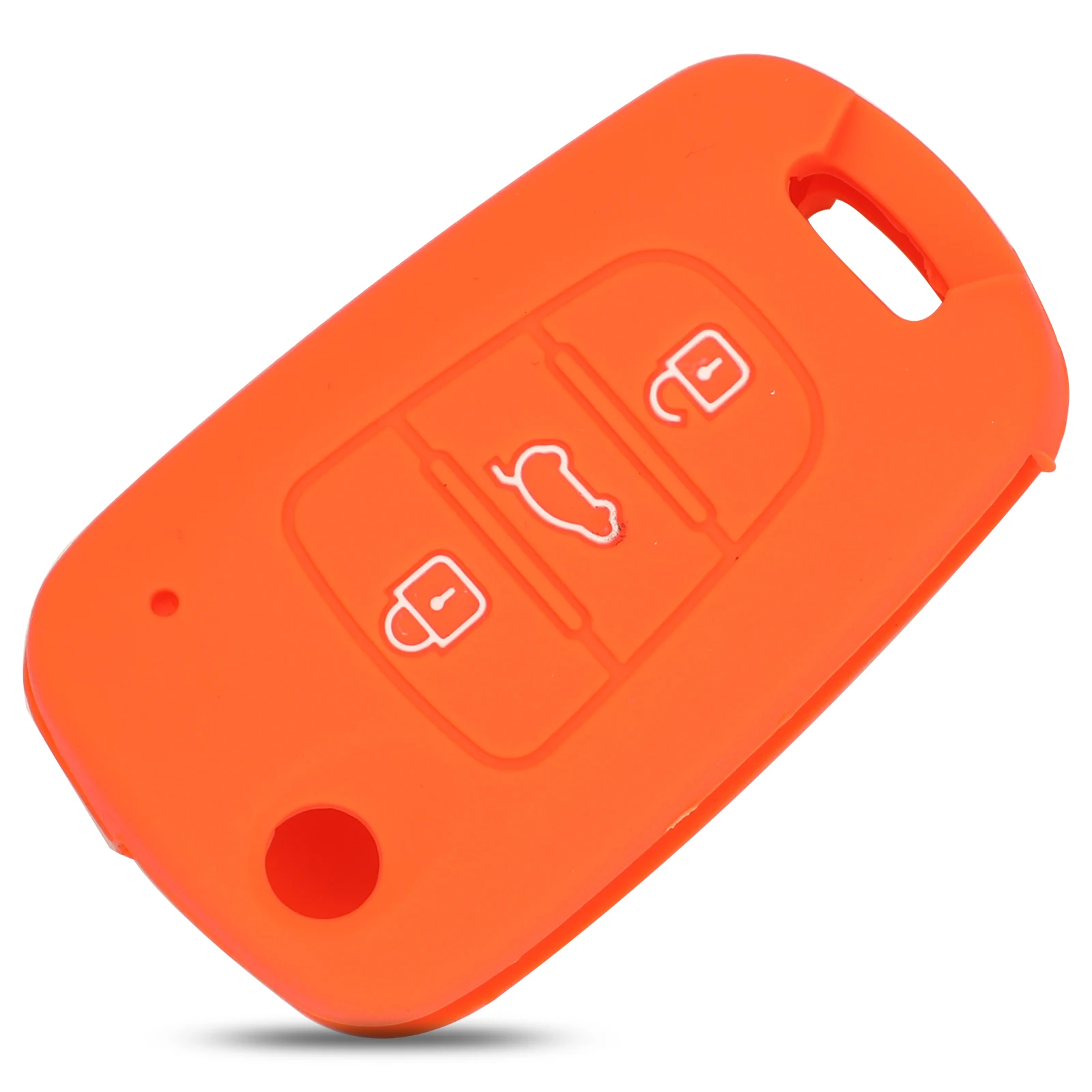 

kutery 3 Buttons Folding Flip Remote Silicone Rubber Car Key Cover Case Protect For Hyundai i20 i30 i35 iX20 iX35 Solaris Verna