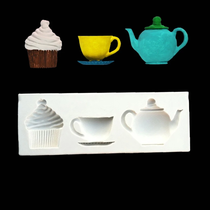 

Tea Silicone Sugarcraft Mold Fondant Cake Decorating Tools