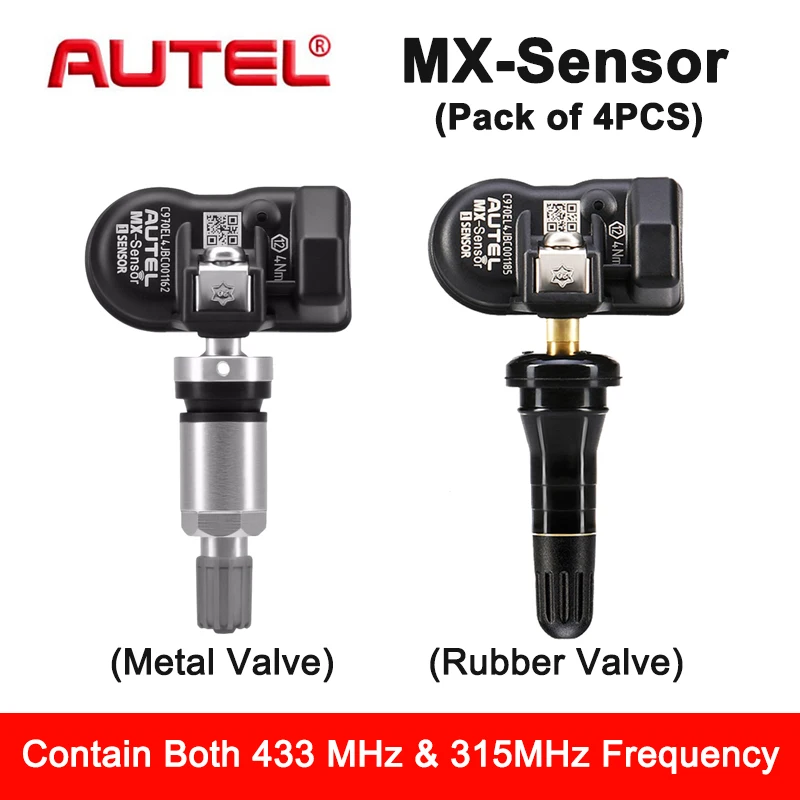 AUTEL 433 315 TPMS Mx-Sensor ремонт шин инструменты для сканирования автомобильный аксессуар