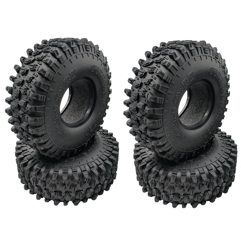 

4PCS 120MM 1.9 Rubber Rocks Tyres Wheel Tires for 1/10 RC Rock Crawler Axial SCX10 90046 AXI03007 Traxxas TRX4 D90 TF2