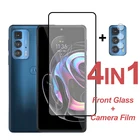 Защитное стекло для Motorola Edge 20 Pro Lite S 2021 полное покрытие закаленное стекло Moto G10 G20 G30 G100 защита экрана камеры