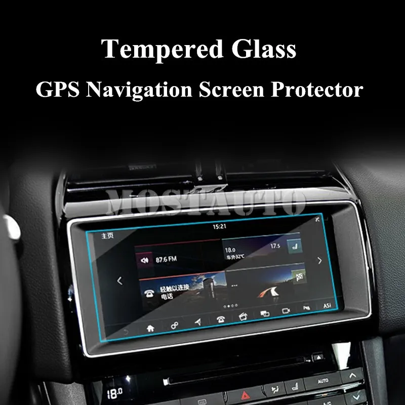 

10.2" Tempered Glass GPS Navigation Screen Protector For Jaguar XE X760 2015-2021 1pcs Car Accessories Interior Car Decor