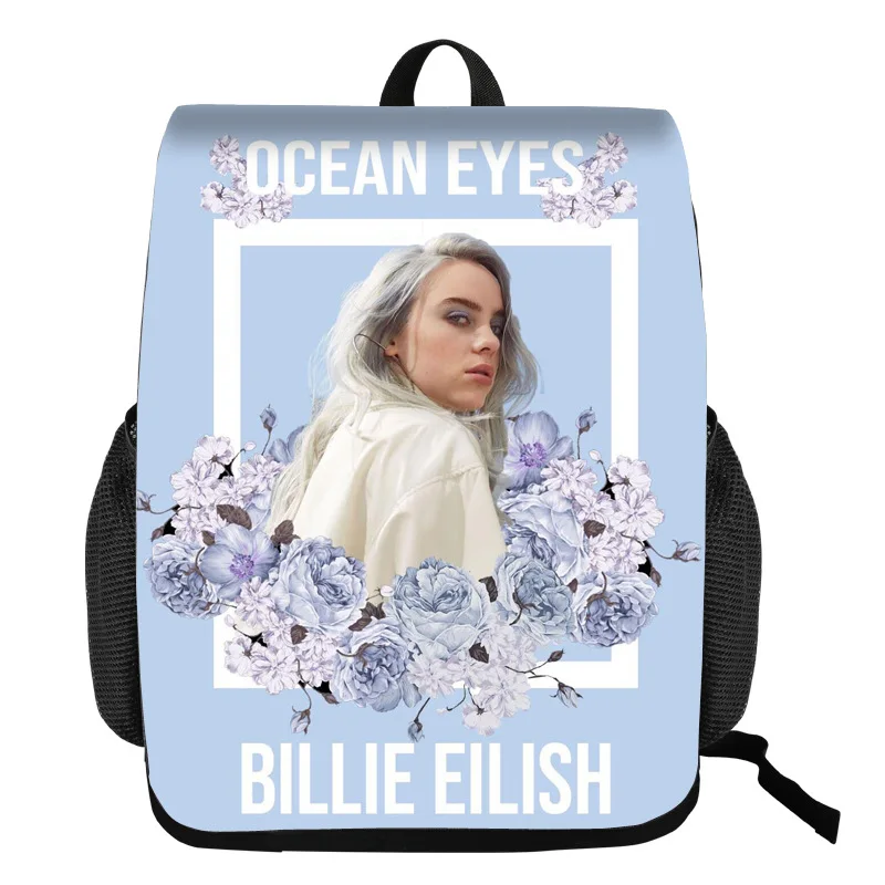 5 Billie Eilish Bagpack Подростковая распылитель ранцевого типа для с искусственного меха, сумочка, добавить свой комментарий elish портфели джинсовый пенал для мальчиков и для девочек рюкзак для путешествий - Цвет: 5