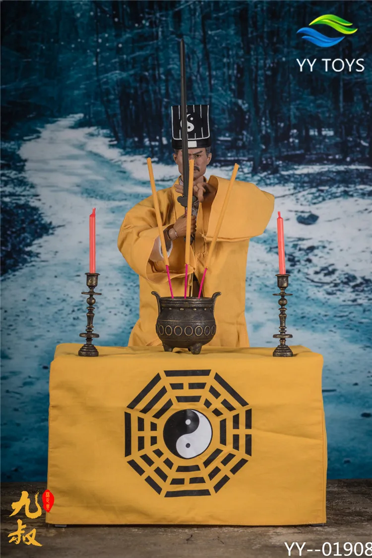 

In Stock Collectible YY-01908 1/6 Scale Full Set Male Taoist Priest Ninth Uncle 12'' Action Figure Model for Fans Gifts