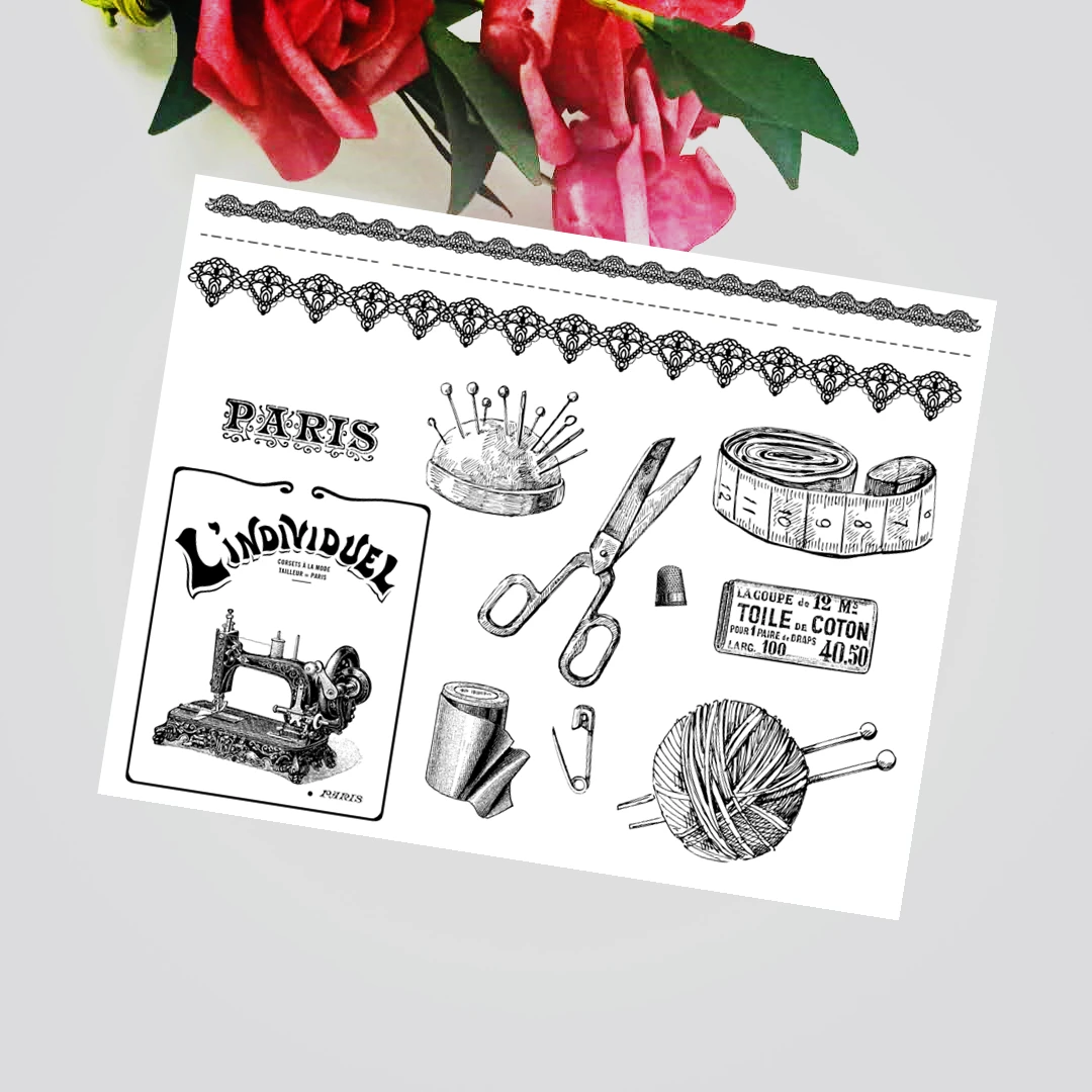 14x18 см бант-бабочка Женская прозрачная печать прозрачные наклейки силиконовый