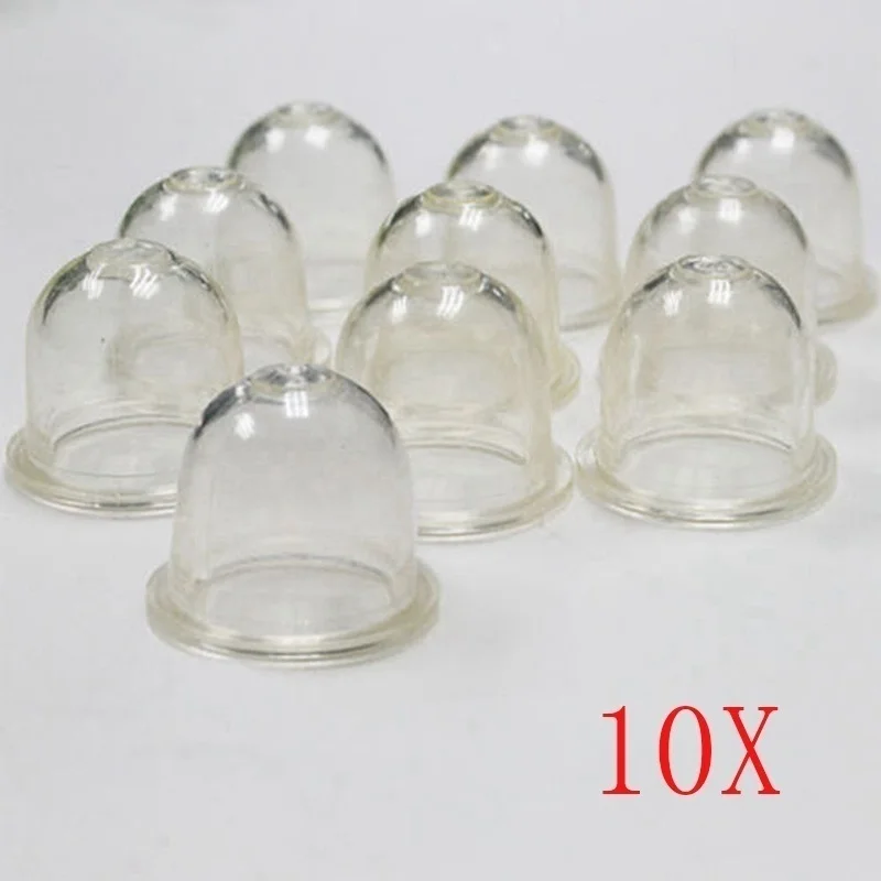 10 Pcs Transparent Fuel Carburetor Primer Bulb Oil Bubble for Chainsaw Brush Cutter