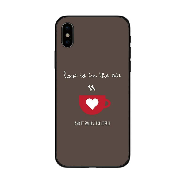 ОК но сперва кофе мягкий черный кремний ТПУ чехол для телефона IPhone 6 6s 7 8 PLUS X XR XS MAX 5 5S SE coque|Чехлы-накладки| |