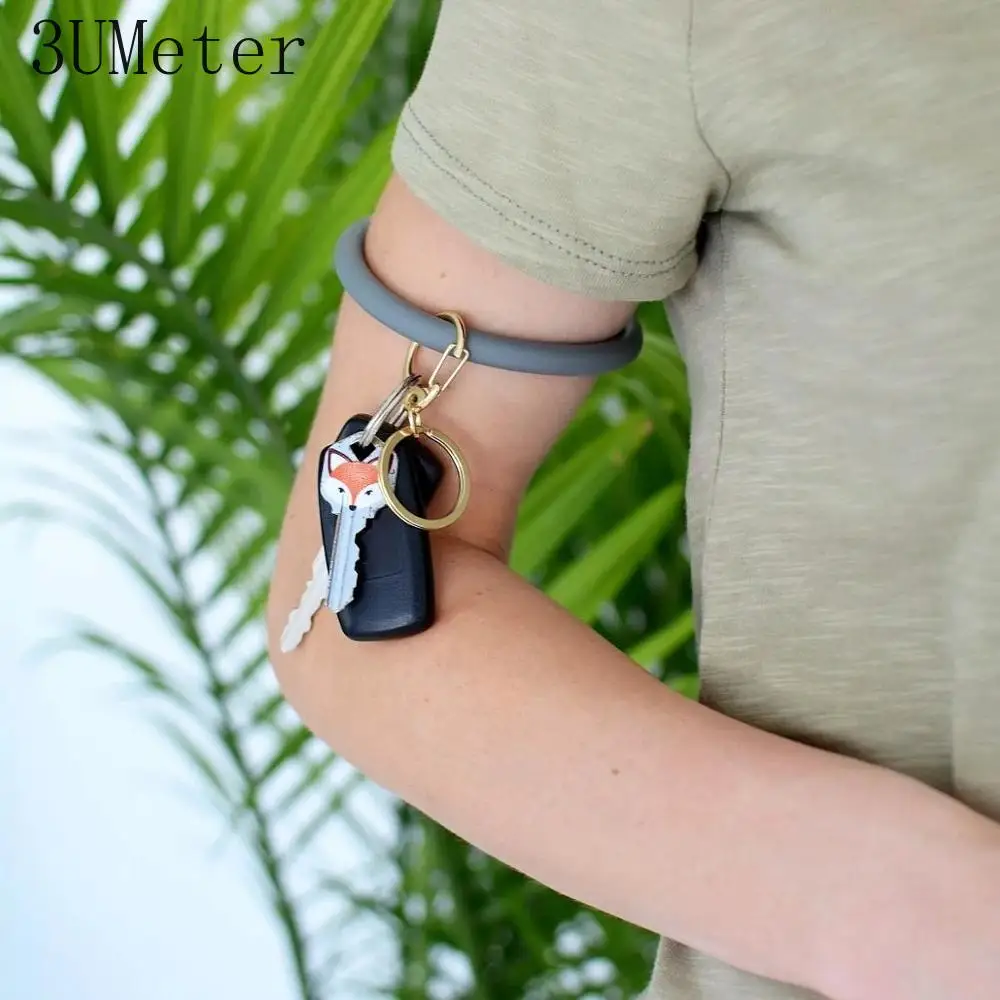 3UMeter 2019 новый кожаный браслет для мужчин и женщин простой брелок ключей цепь