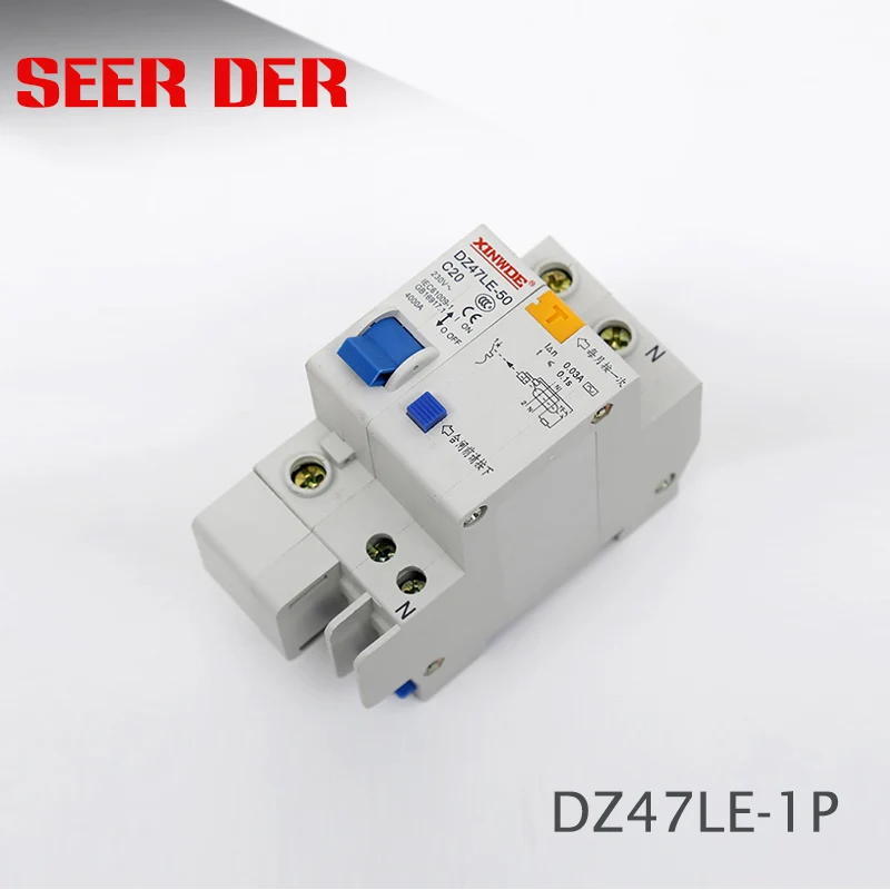 DZ47LE-63 защита от перегрузки ELCB прерыватель цепи при утечке на землю Обустройство