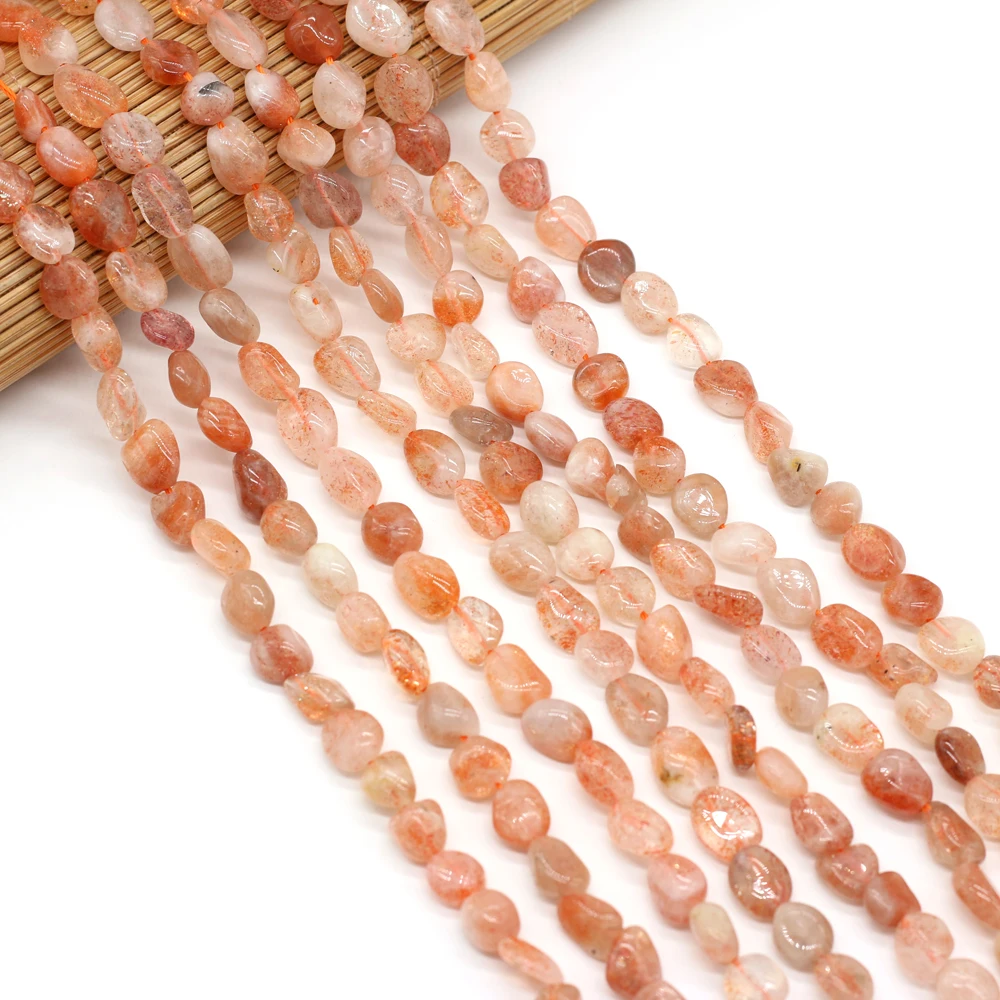 

Natural Stone Bead Irregular Shape Polish Sun Stone Minerals Beads for Jewelry Making Bracelet Necklace Crafts Accessories