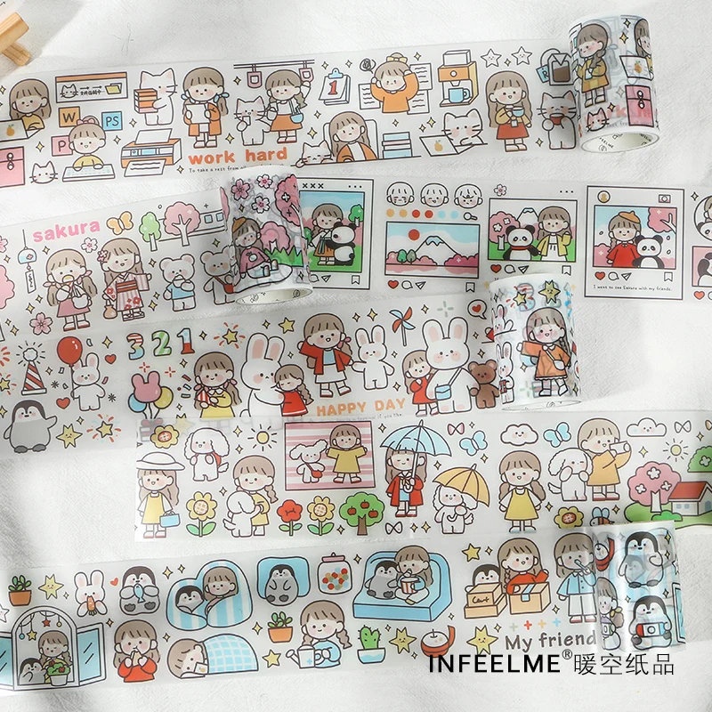 Infeel. Мне сопровождать теплые маскирующая ПЭТ лента Скрапбукинг Декоративные