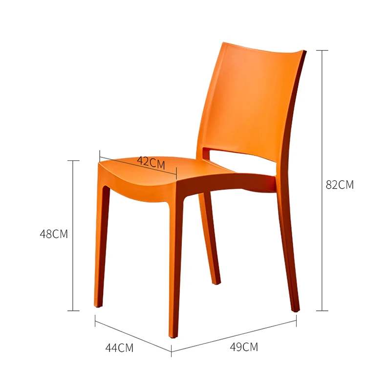 Скандинавские стильные пластиковые стулья обеденные для столовой мебели