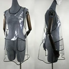 Магазин одежды для питомцев, косметичка, водонепроницаемый ПВХ, кошка, собака, купальный костюм, антипригарный фартук для волос, фартук для груминга, Velcro Beauty Robe Dress