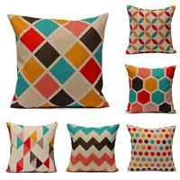 geometric abstract printed cushion cover sofa bed pillow case pillow cover home decorations