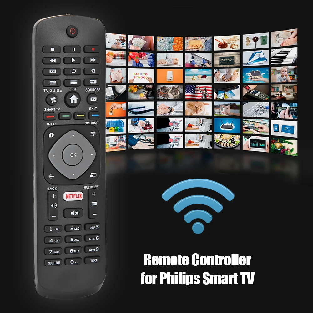 new original smart remote control suitable for philips tv smart fernbedienung netflix remote control hof16h303gpd24 398gr08b free global shipping