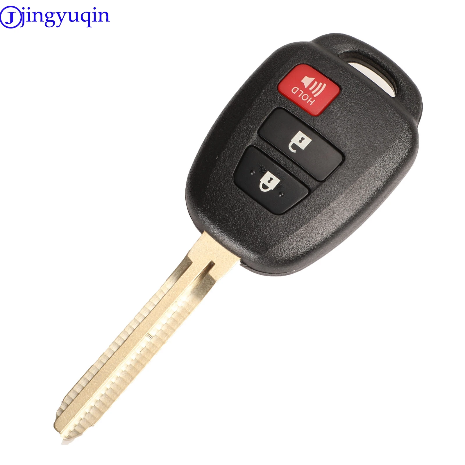 Jingyuqin 2/3/4 кнопки дистанционного ключа оболочки чехол для Toyota Camry брелок ввода ключа крышка 2012 2013 Corolla с TOY43 лезвие