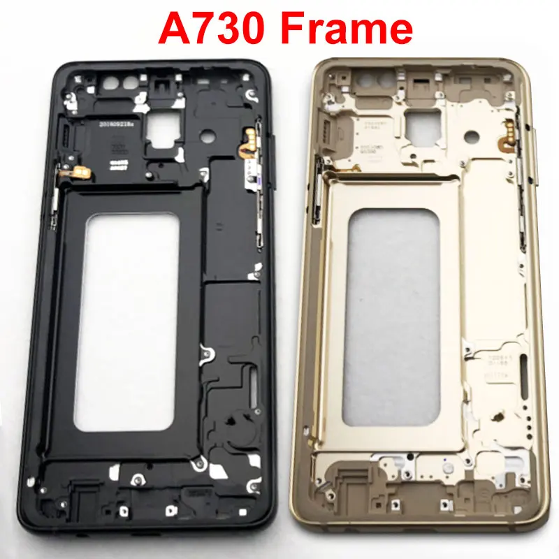 Для Samsung Galaxy A8 Plus A730 A730F средняя рамка Передняя рамка Чехол-корпус средняя рамка запасные части