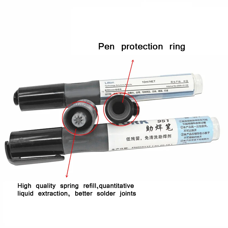 1pcs 951 Soldering Rosin Flux Pen Non-Clean Low-Solid Surface Mount Solder for Solar Power Panel DIY | Инструменты