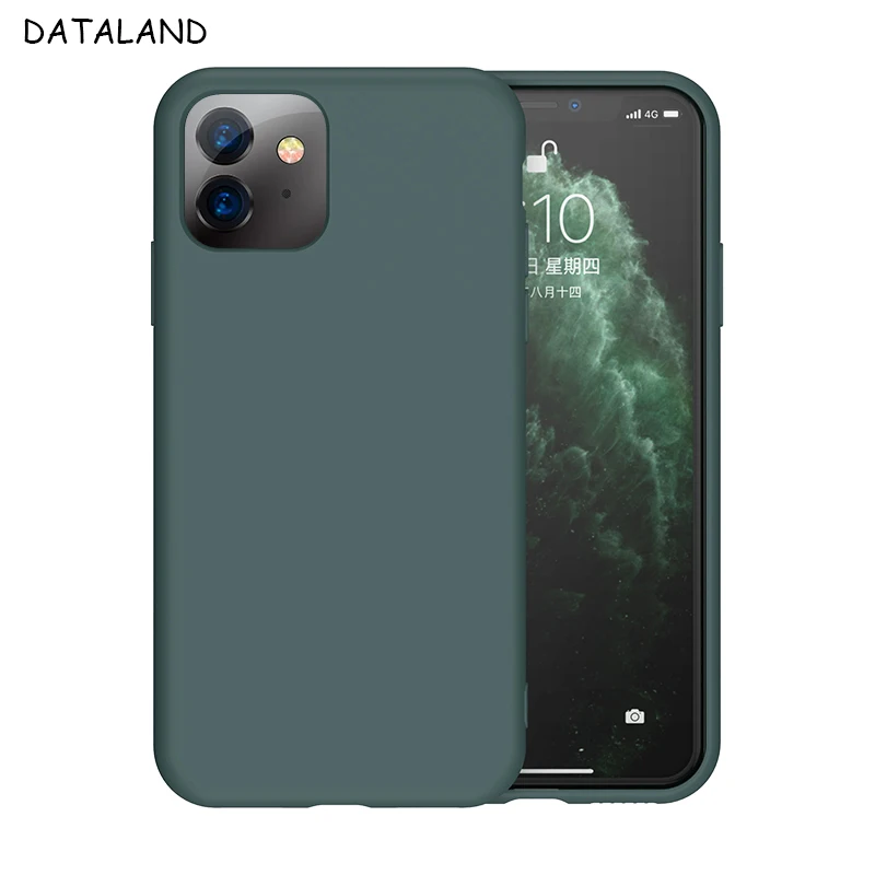 

luxury Ultra-thin Liquid Soft Silicone Back Cover For Apple iPhone 11 12 13 Pro Max Mini X XS XR 7 8 Plus SE 2020 Phone Coque