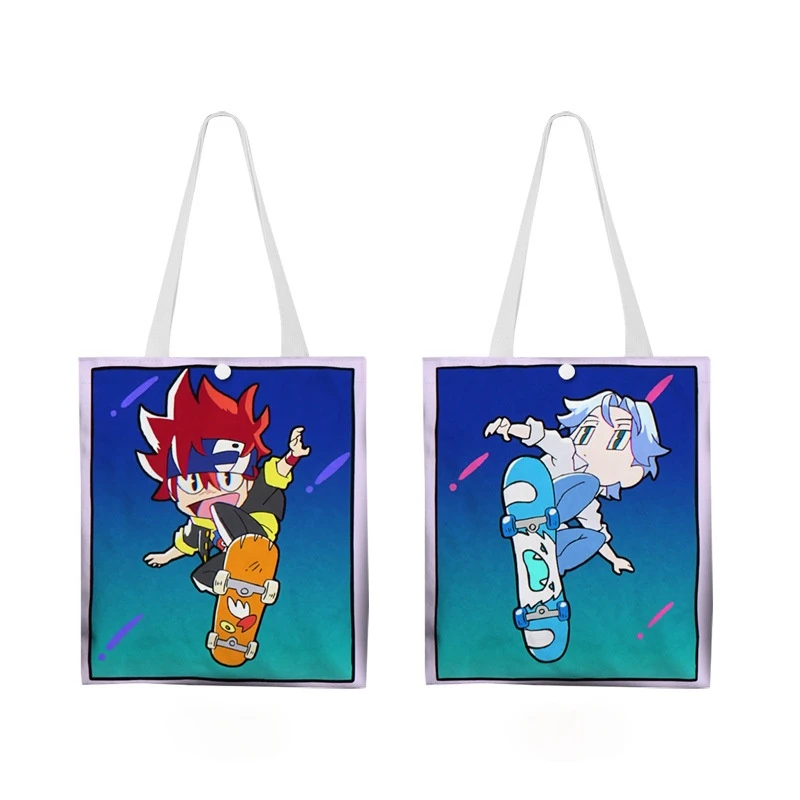 

10Pcs/Lot anime SK8 the Infinity Kyan, Reki student storage bag, women's shoulder bag, casual tote bag, children's travel bag