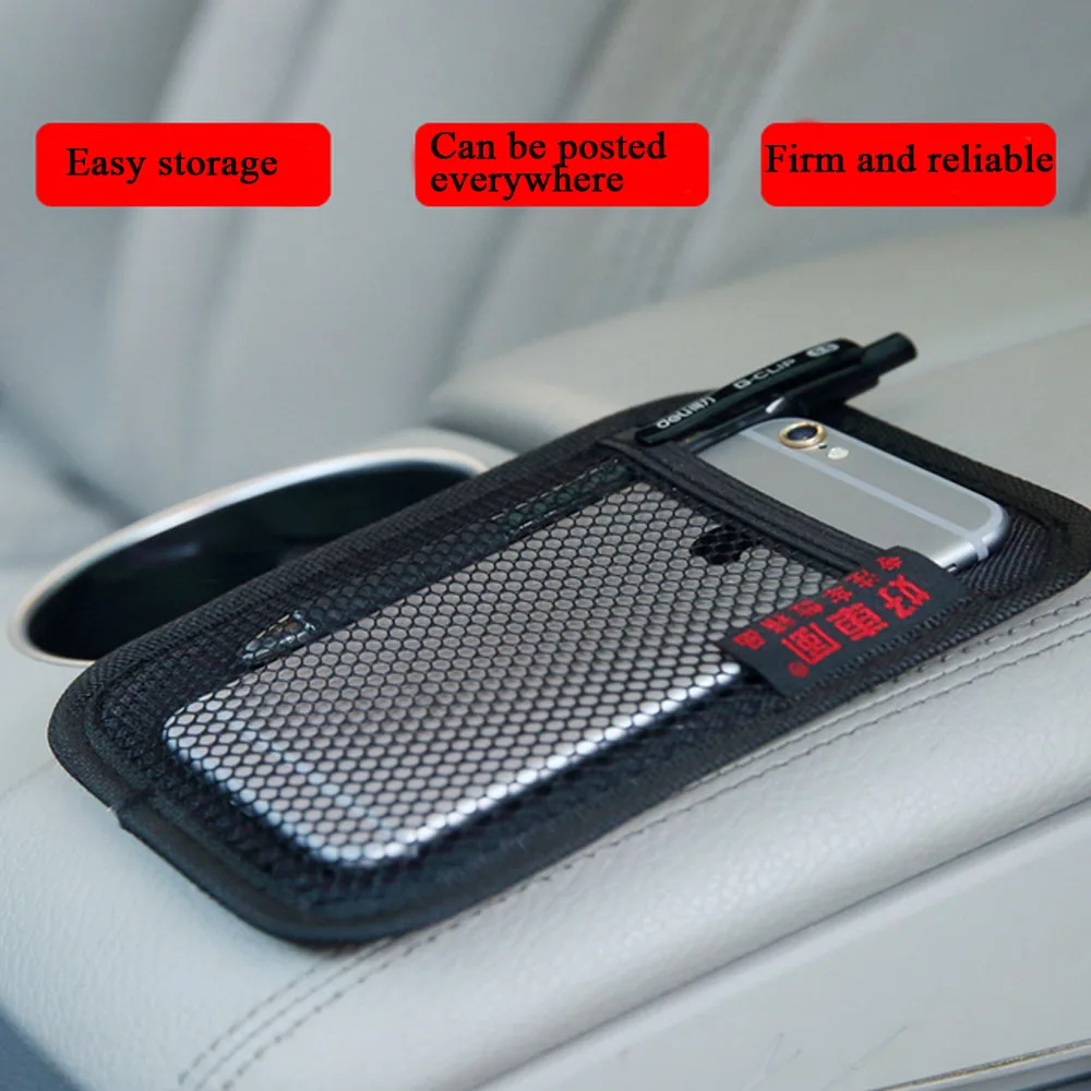 Car Storage Net Bag Pocket Stowing Tidying Phone Holder Car Styling Auto Interior Accessories Car Organizer Stowing Tidying
