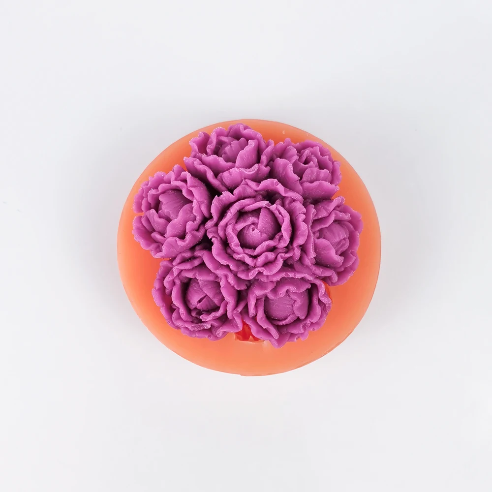 PRZY силиконовые формы для изготовления роз гвоздиков орхидеи цветов шариков мыла