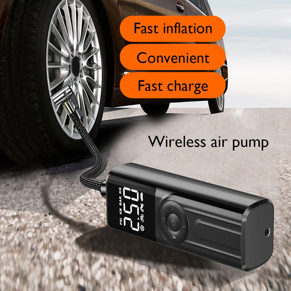 

Mini Digital Display Car Electric Air Pumps Portable Wireless Tires Inflator Air Compressor Pumps for Motorcycle Bicycle Balls