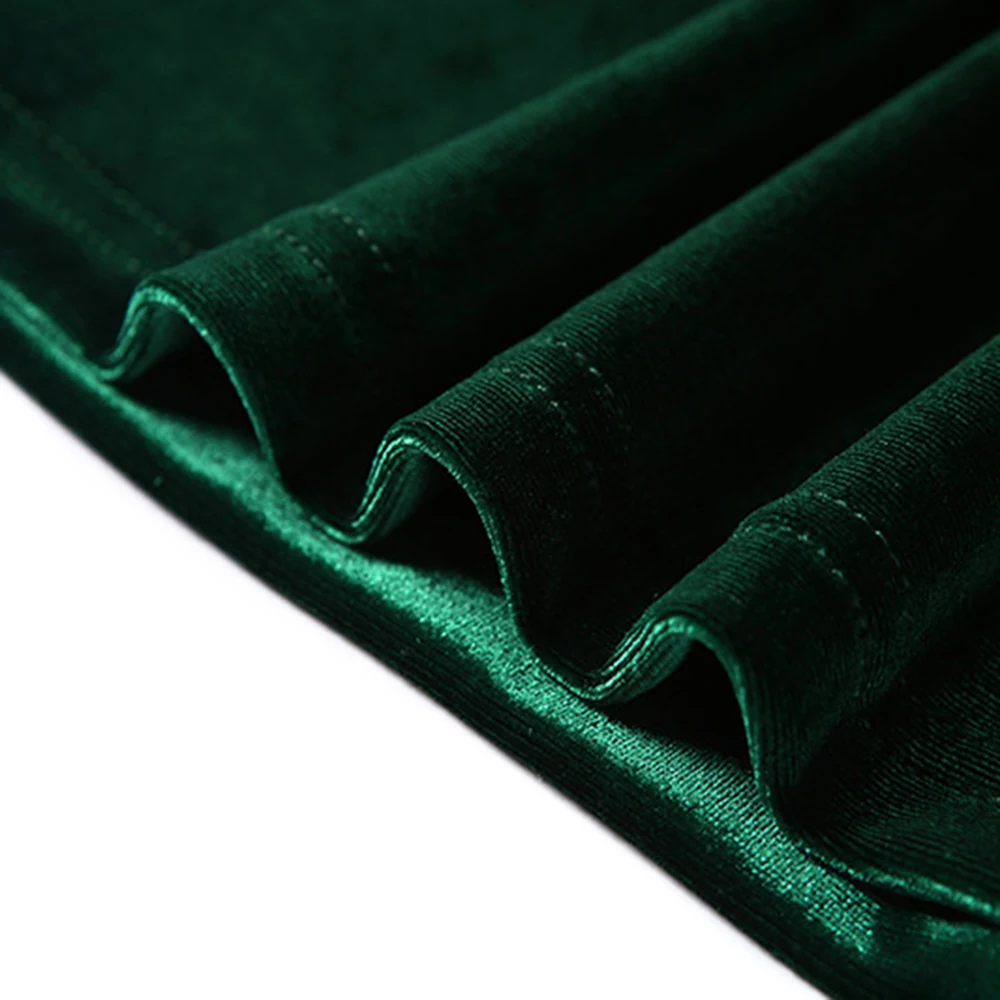 Летние модные облегающие темно зеленые женские платья без рукавов в стиле ампир