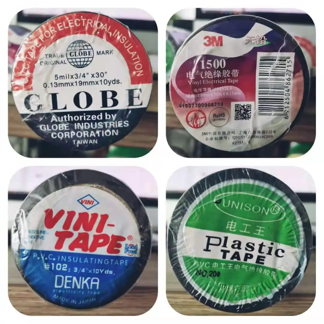 

3M 1500 Black Electrical Tape 10 Meter PVC Wear-resistant Flame Fire Retardanti Lead-free Electrical Insulating Tape 1x Pair