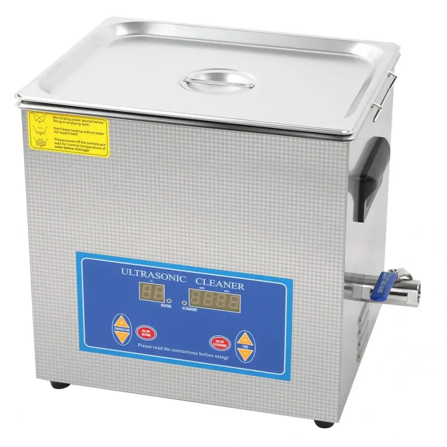 10L Ультразвуковой очиститель из нержавеющей стали с цифровым светодиодный